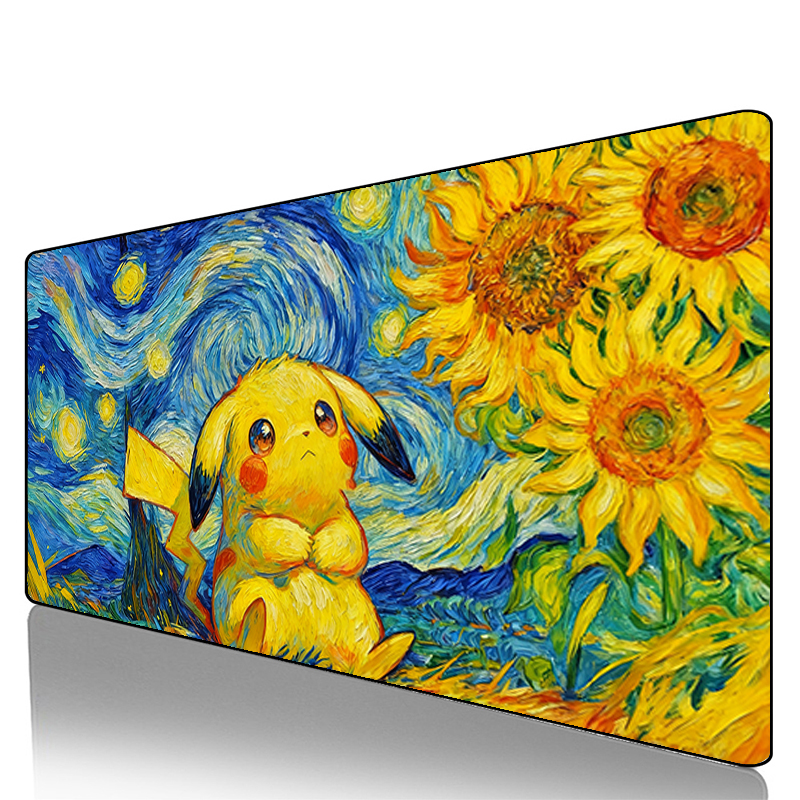 Gaming Keyboard Nearby - Mouse Pad Pokemon Pikachu Gengar Cool