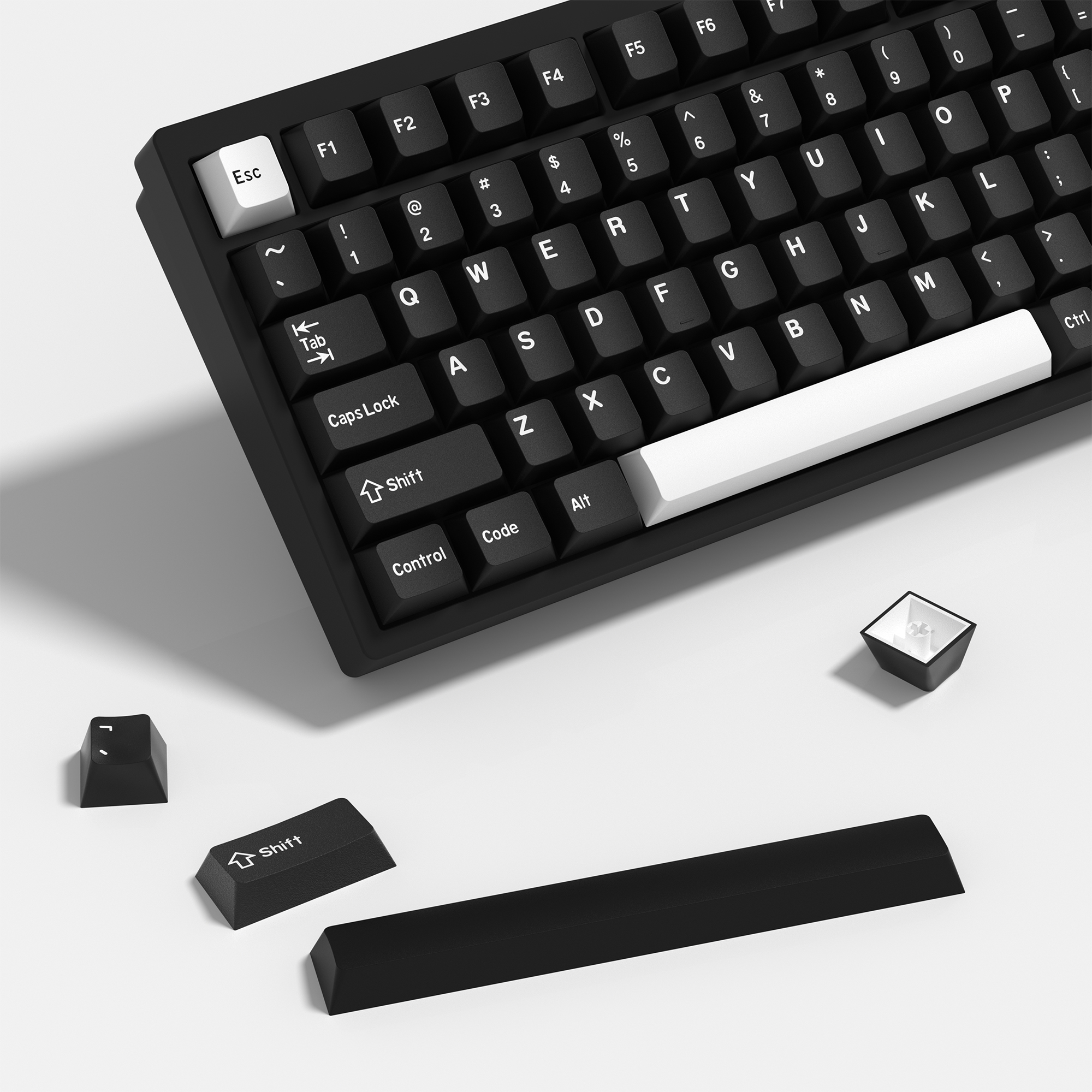 Gaming Keyboard No Number Pad - KBDiy GMK WOB Keycap Cherry Profile