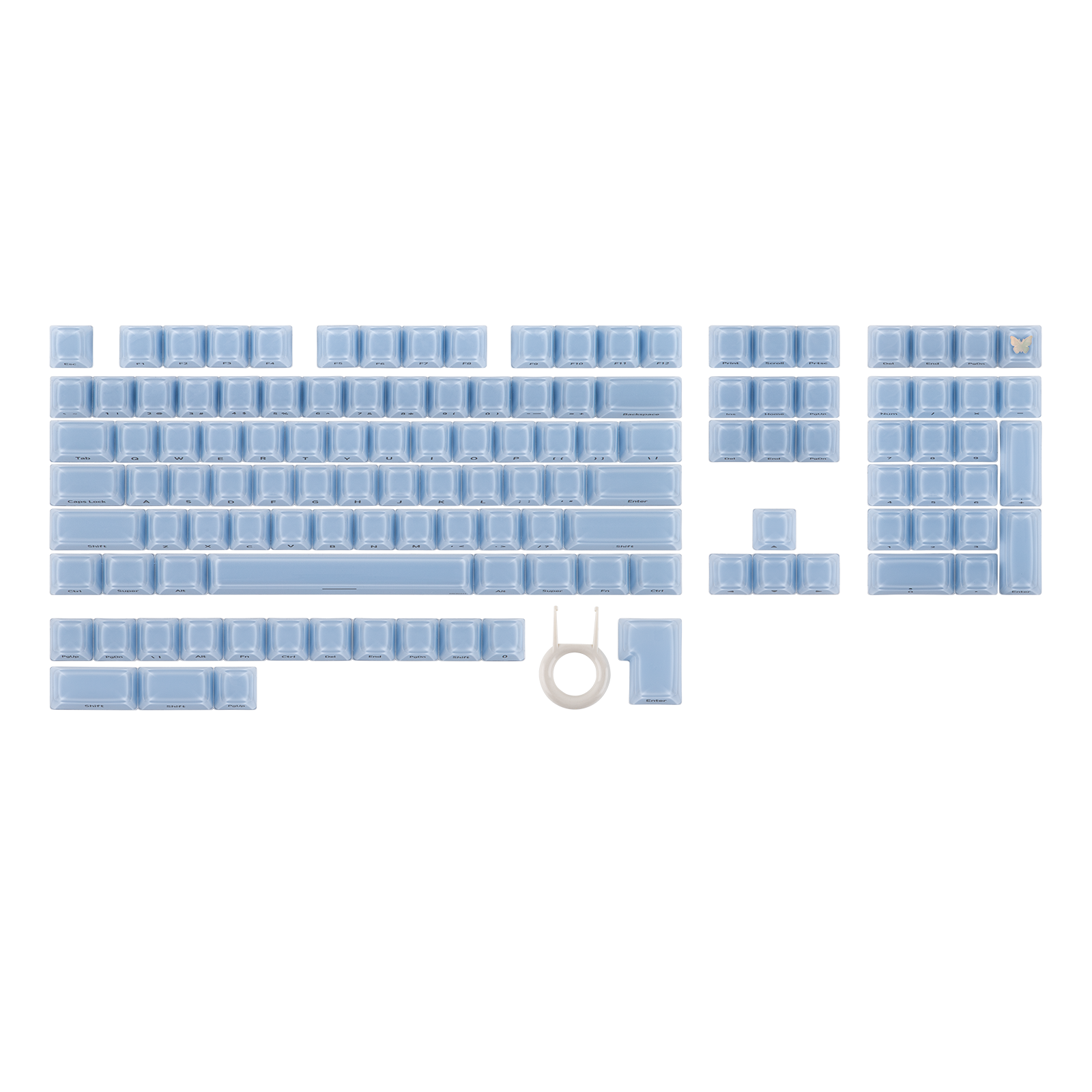 Gaming Keyboard Mechanical Wireless - EPOMAKER Lusterfly Jelly Keycaps Set 123
