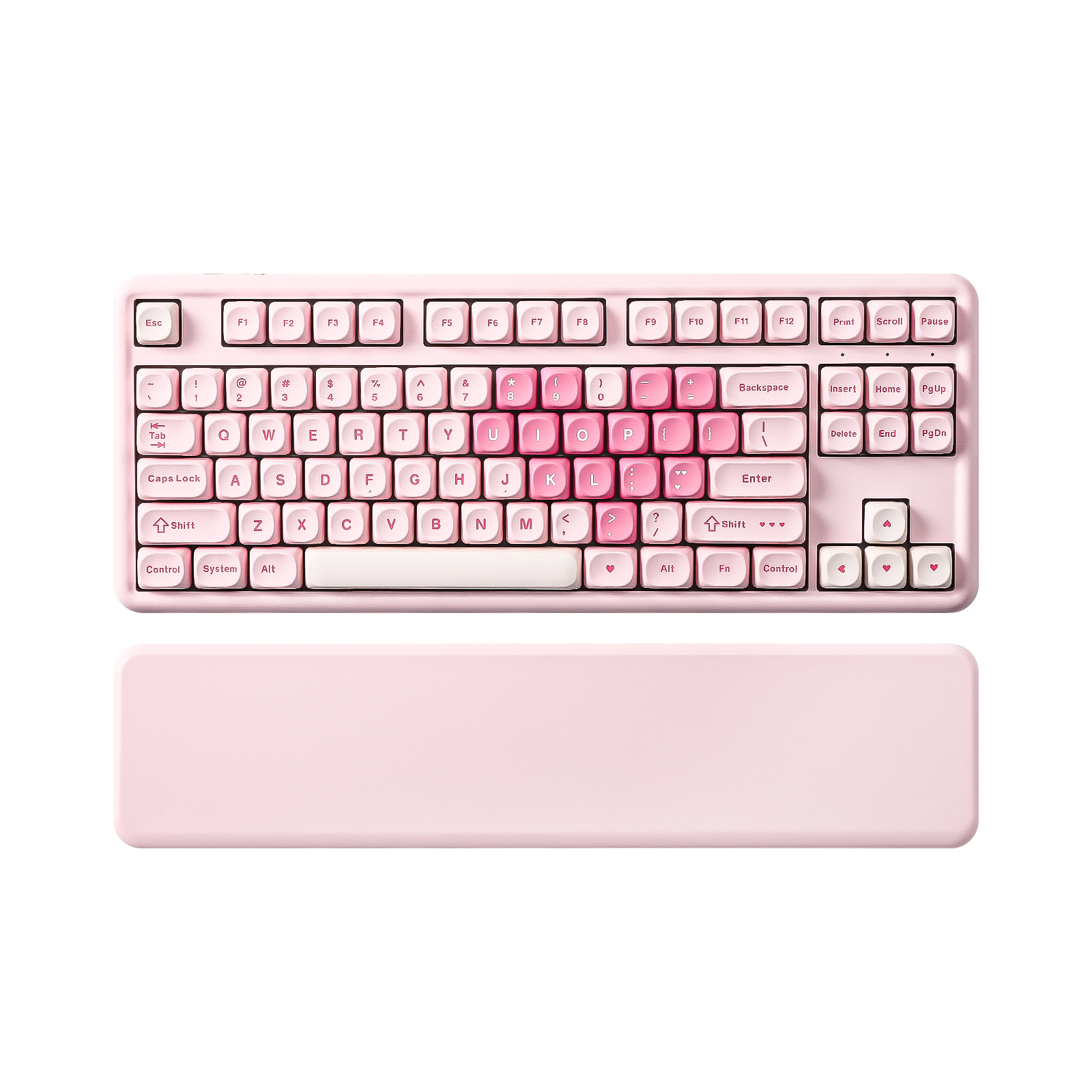Keyboard Gaming Mac - YUNZII B87 Pink Mechanical Gaming Keyboard,