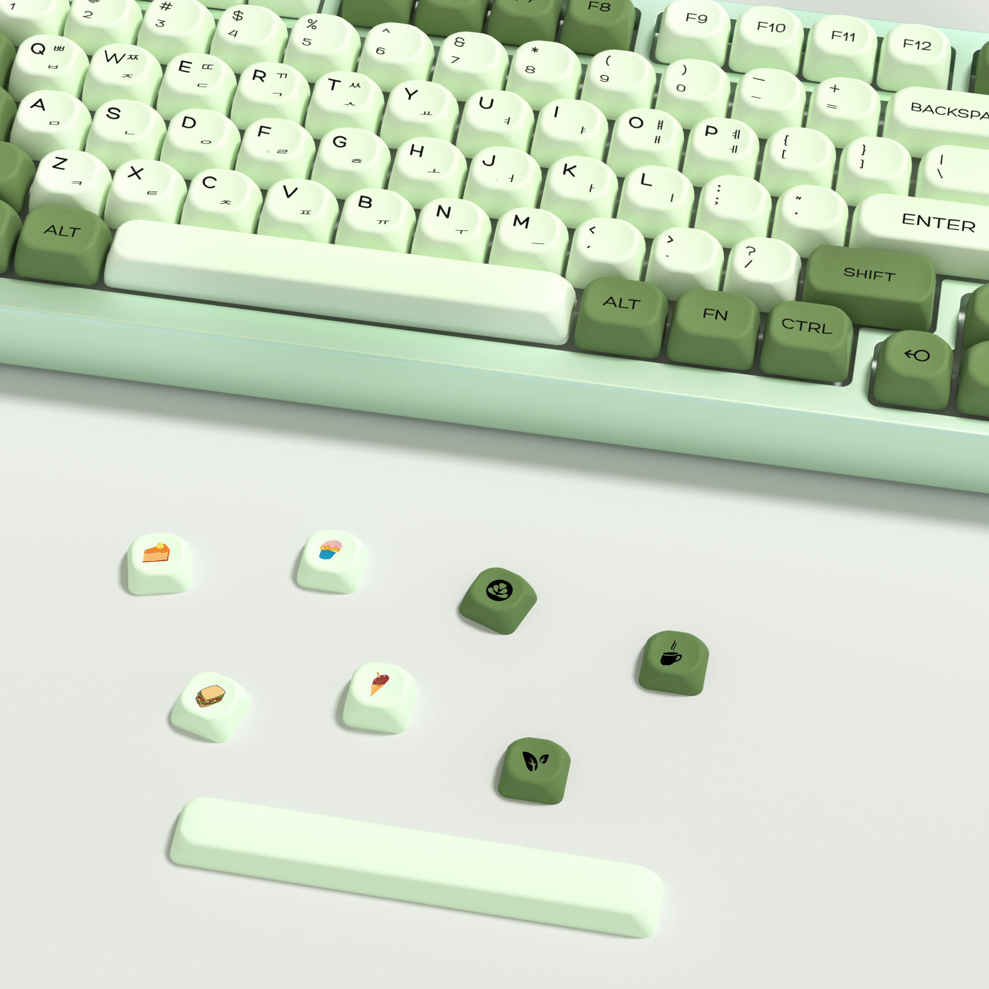 KBDiy Matcha Korean Keycap Gre - đánh giá và giá Keyboard Gaming Mac