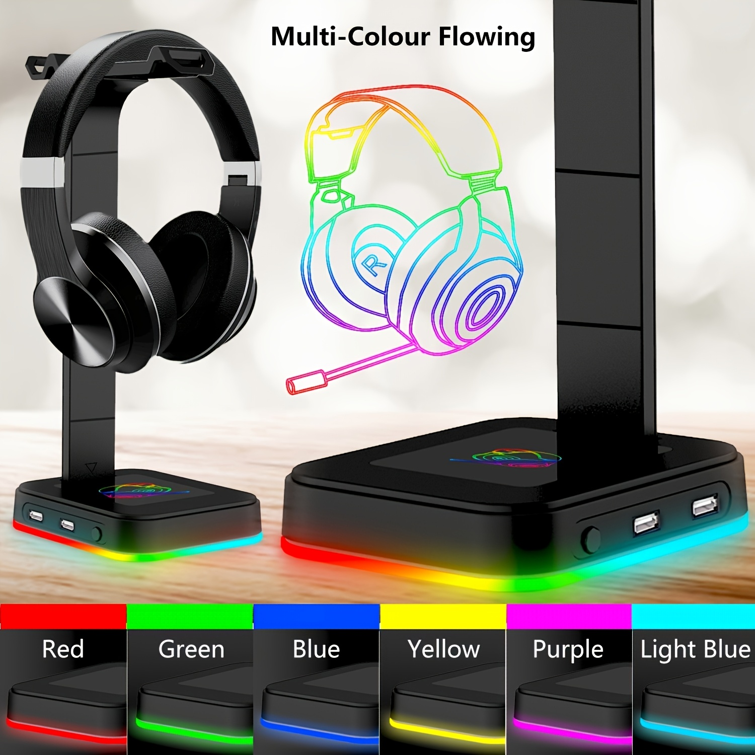 Gaming Headset Stand Adjustabl - đánh giá và giá Gaming Keyboard Mouse