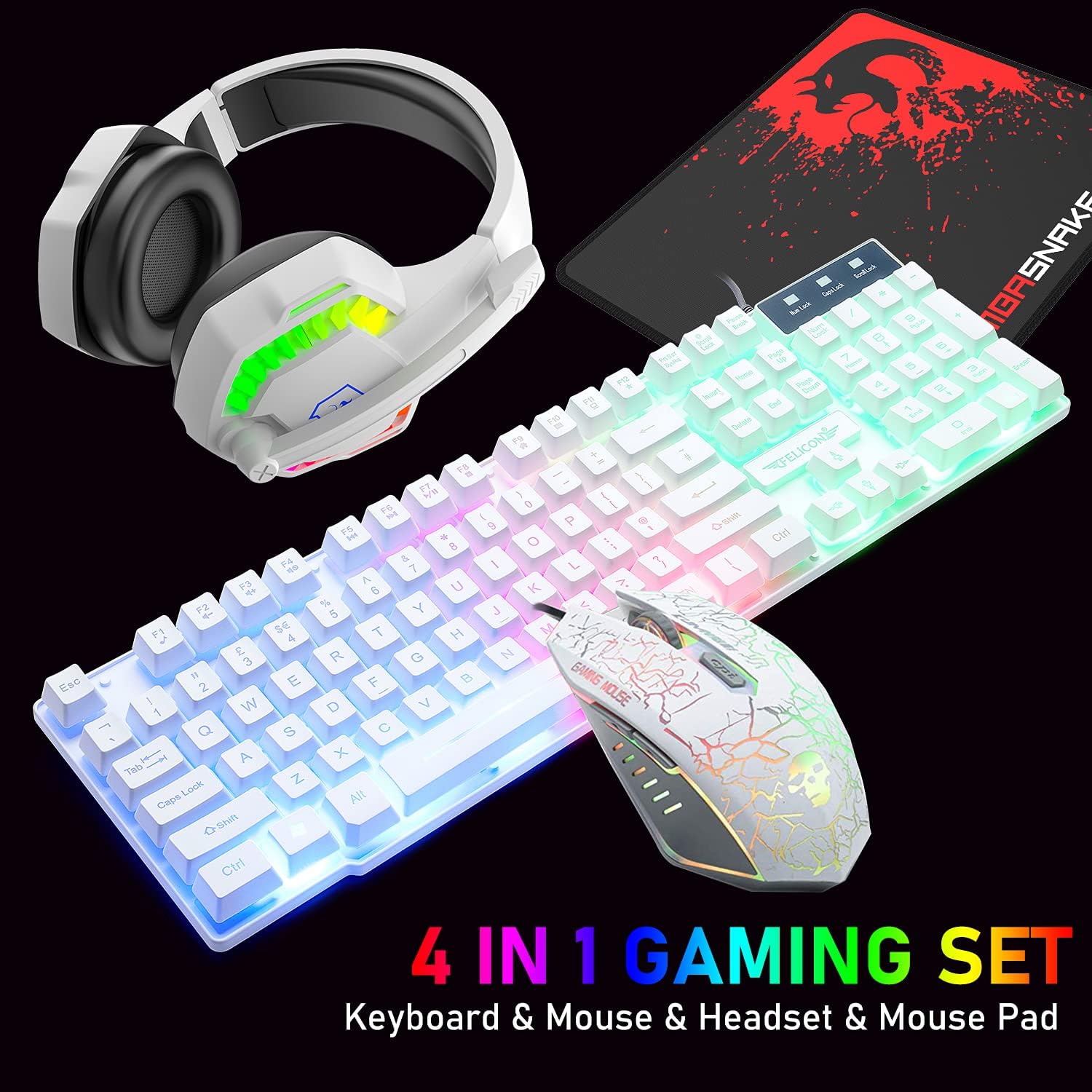 MAMBASNAKE T11 UK 100% Gaming  - đánh giá và giá Gaming Keyboard And Mouse Wireless