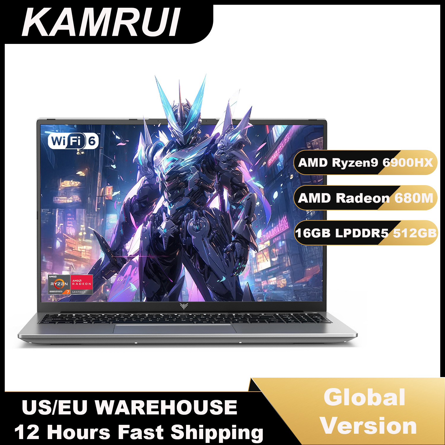KAMRUI 16inch Laptop AMD Ryzen - đánh giá và giá Keyboard Gaming Mac