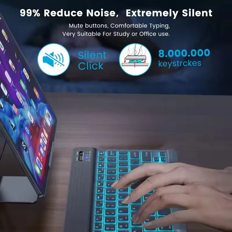 READ YYEAH RGB Backlit Bluetoo - đánh giá và giá Gaming Keyboard And Mouse Wireless