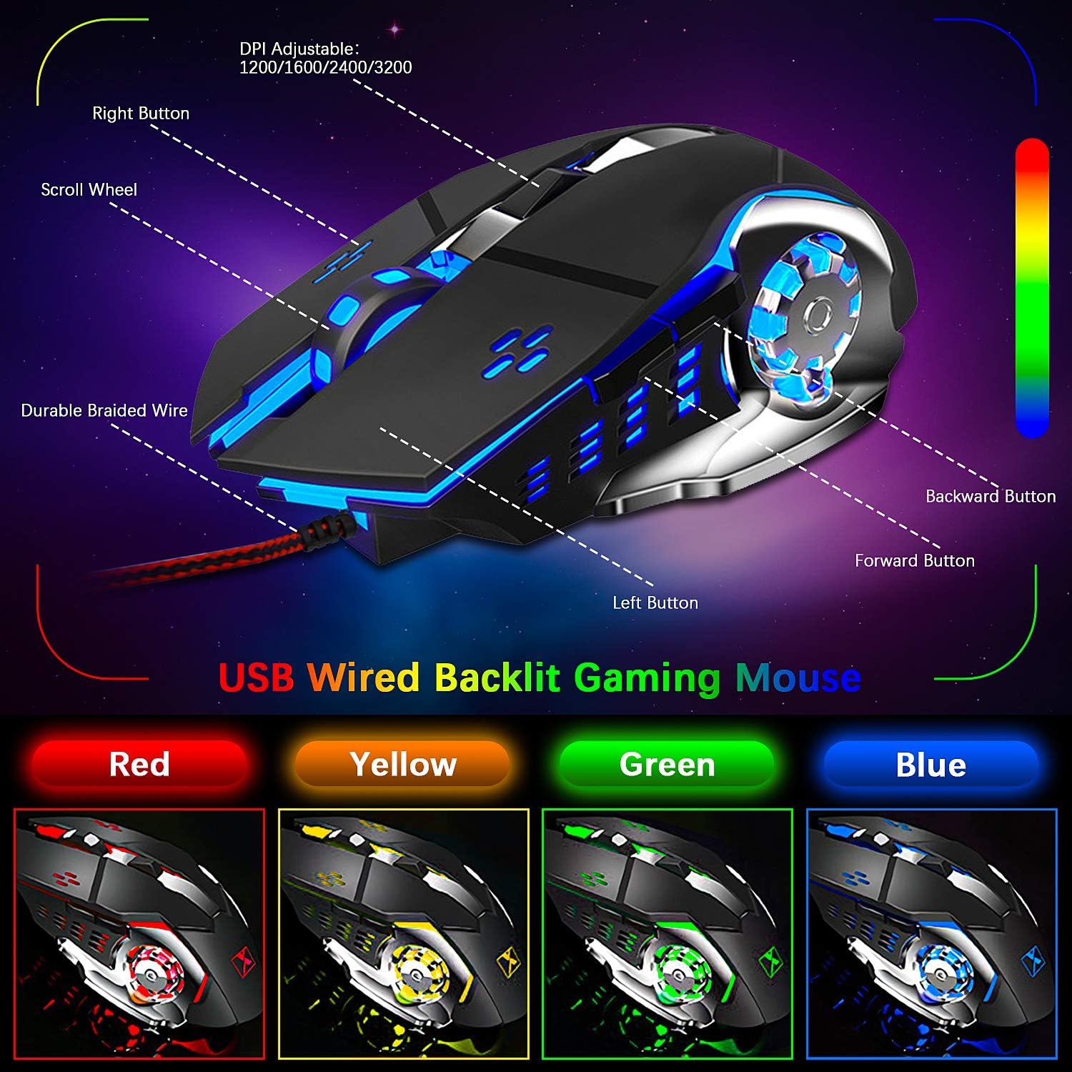 RGB Gaming Keyboard Mouse Comb - đánh giá và giá Gaming Keyboard No Number Pad