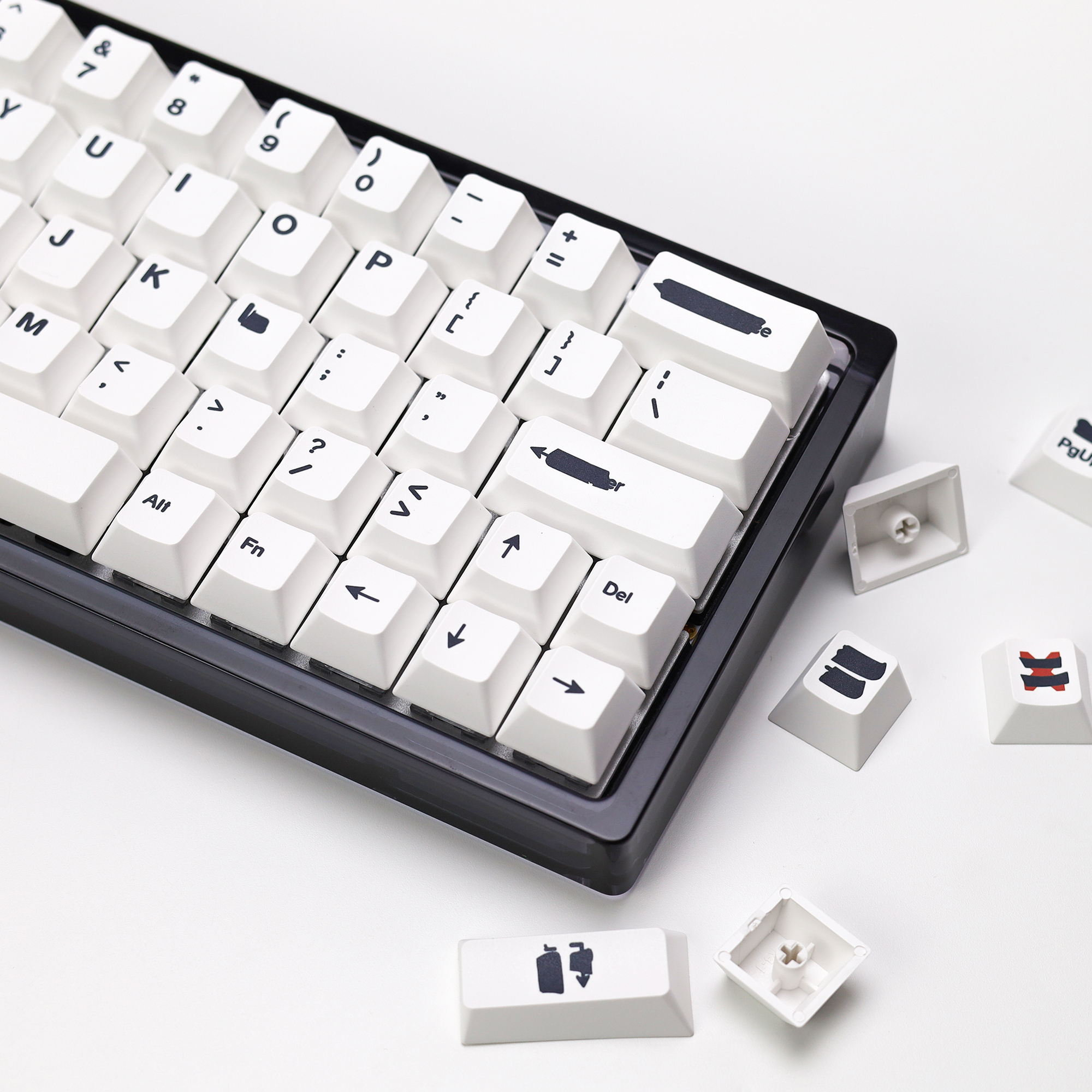 KBDiy Retro GMK Redacted Keyca - đánh giá và giá Gaming Keyboard No Number Pad
