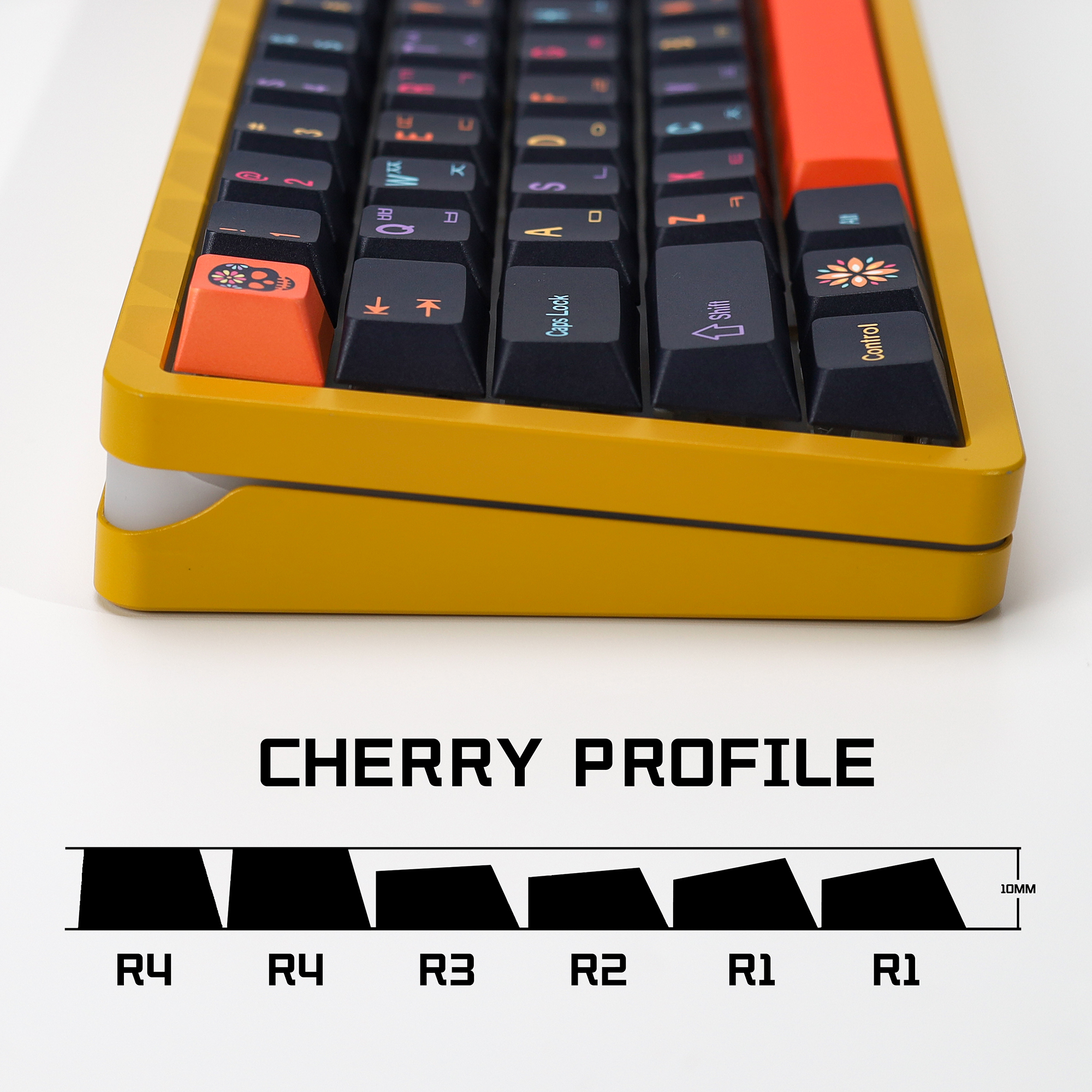 KBDiy GMK Mictlan Cherry Profi - đánh giá và giá Gaming Keyboard No Number Pad