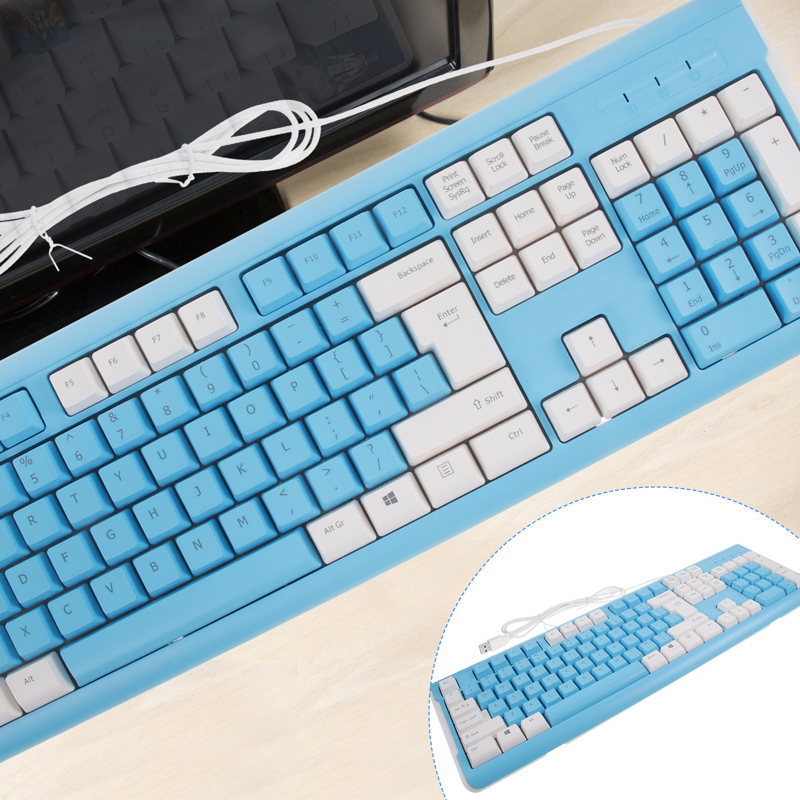 Premium ABS USB Gaming Keyboar - đánh giá và giá Gaming Keyboard No Number Pad