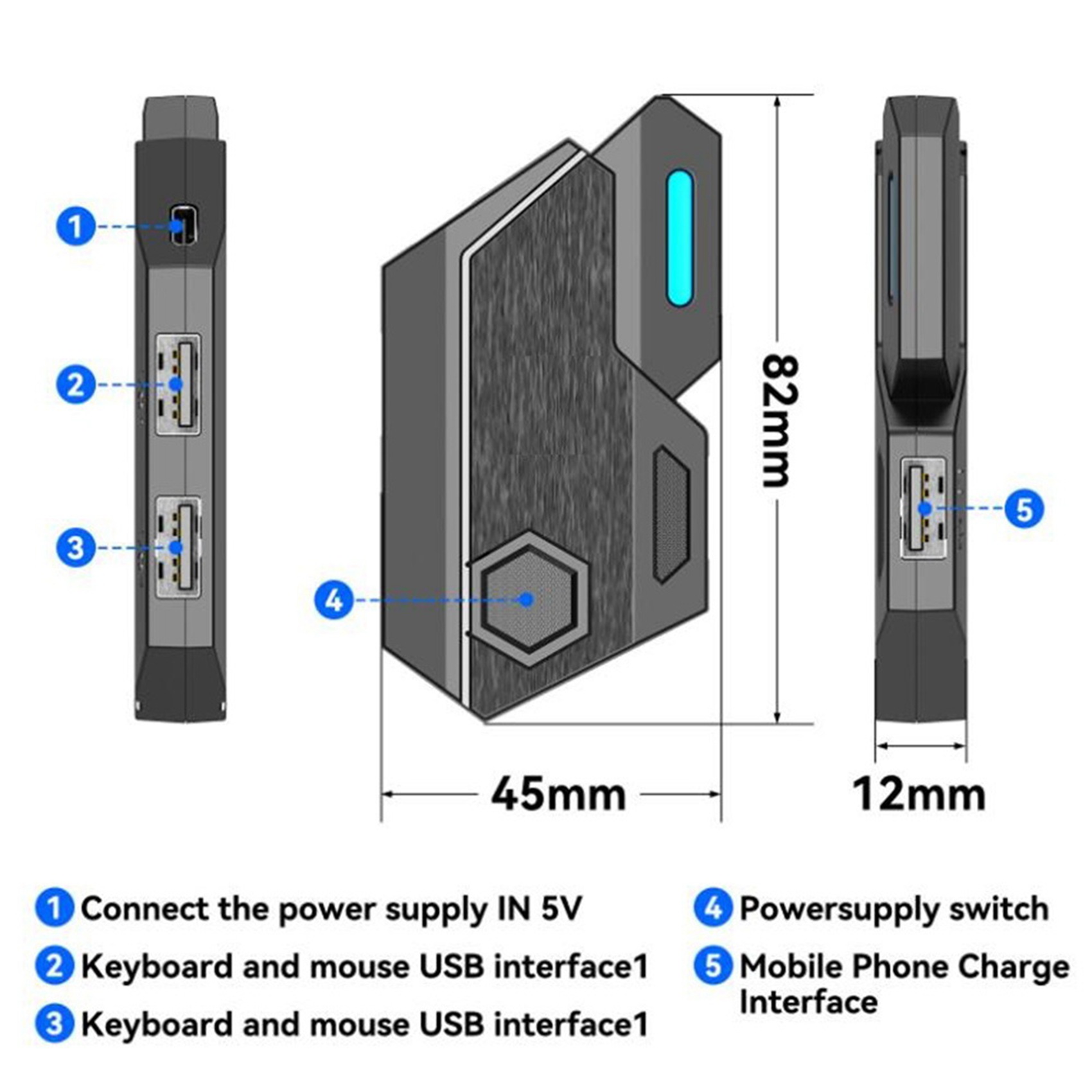 T36C Gamepad Mobile For PUBG C - đánh giá và giá Gaming Keyboard And Mouse Converter For Mobile