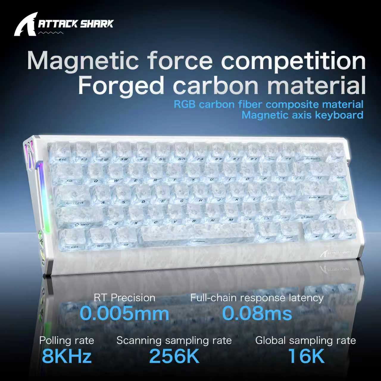 ATTACK SHARK R68 HE  magnetic  - đánh giá và giá Keyboard Gaming Mac