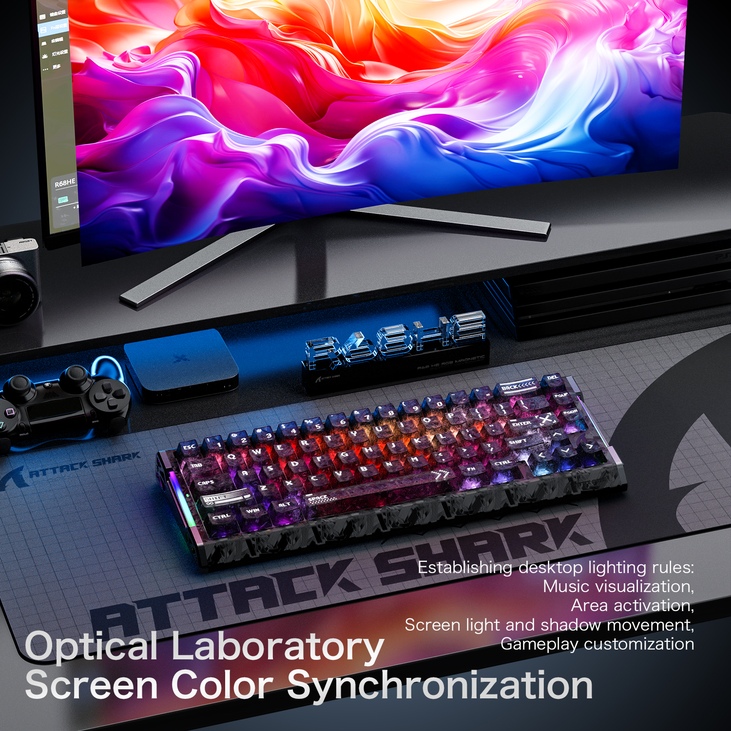 ATTACK SHARK R68 HE  magnetic  - đánh giá và giá Keyboard Gaming Mac