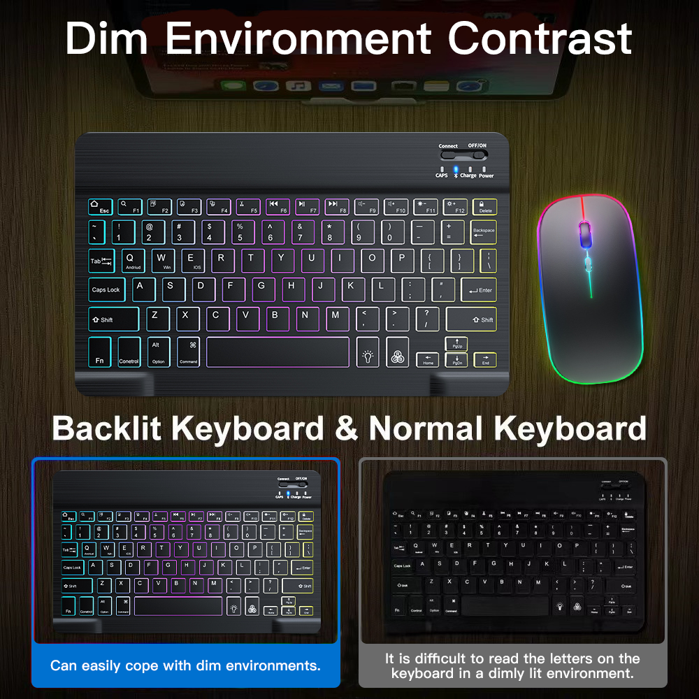Backlit Backlight Bluetooth Ke - đánh giá và giá Gaming Keyboard And Mouse Wireless