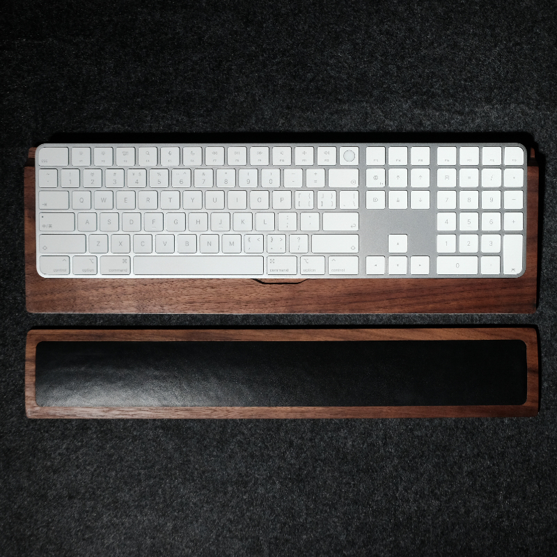 Woody Cowhide Palm Rest for Me - đánh giá và giá Gaming Keyboard Ergonomic