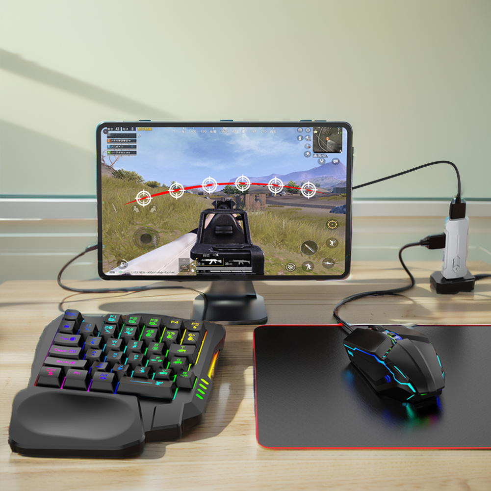 5 in 1 Mobile Game Converter K - đánh giá và giá Gaming Keyboard And Mouse Converter For Mobile