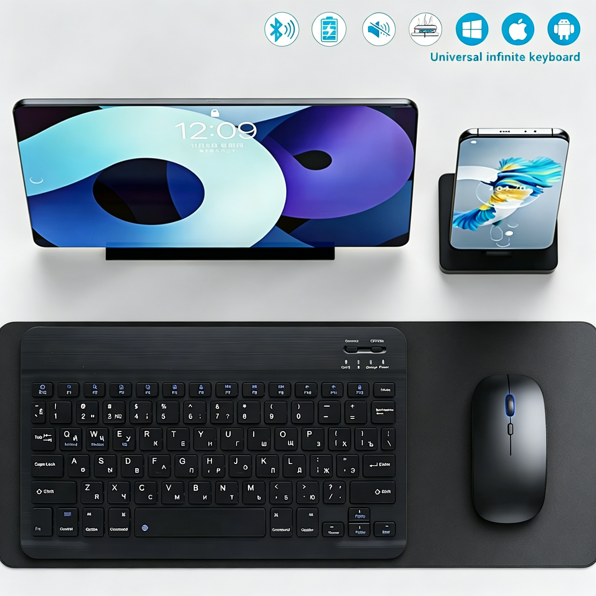 Bluetooth Wireless Keyboard Mo - đánh giá và giá Gaming Keyboard And Mouse Wireless