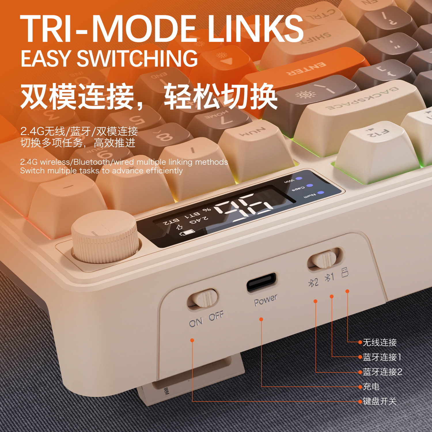 Hot Free Wolf T96 Wireless Dua - đánh giá và giá Gaming Keyboard Mechanical Wireless
