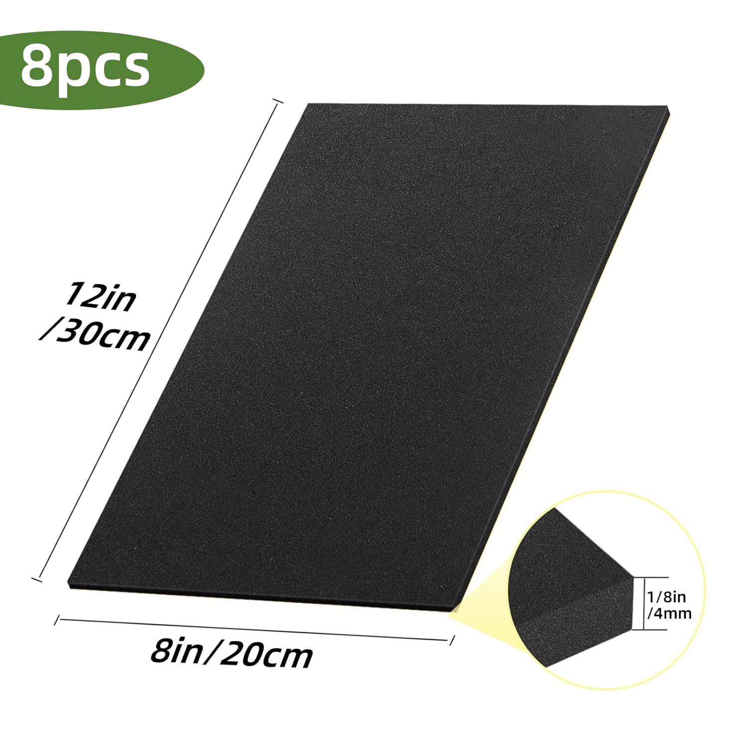 8 Pcs 12x8x1/8in Closed Cell N - đánh giá và giá Foam Dampener Sheet