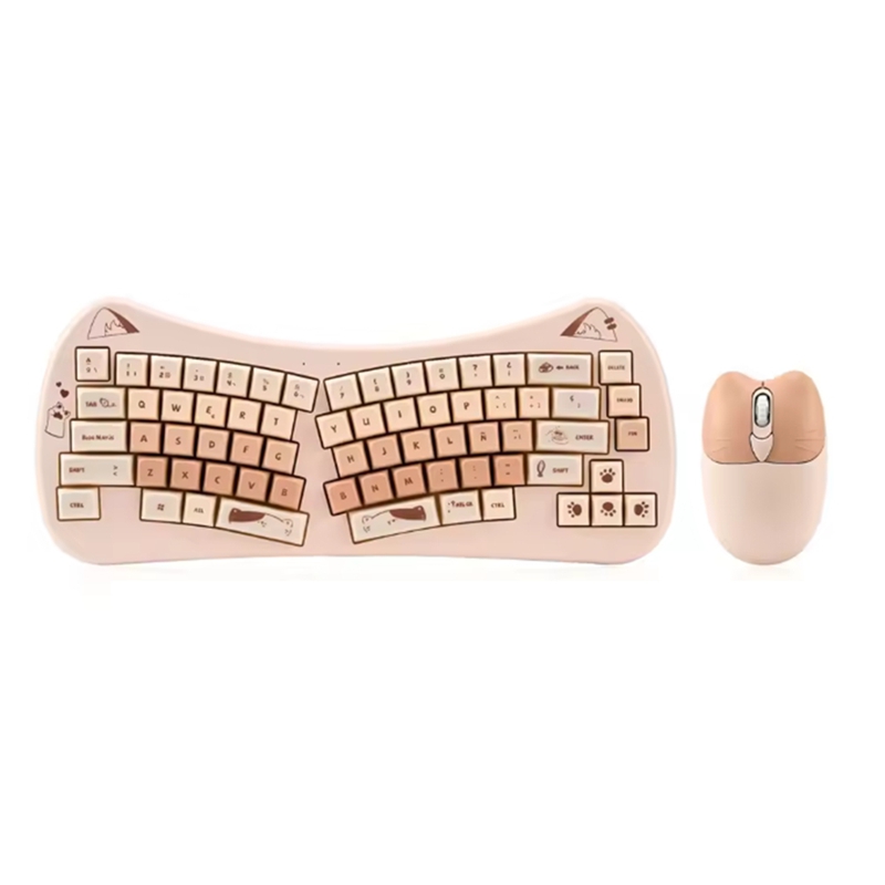 68 Key Cat Ear Mechanical Keyb - đánh giá và giá Gaming Keyboard And Mouse Wireless
