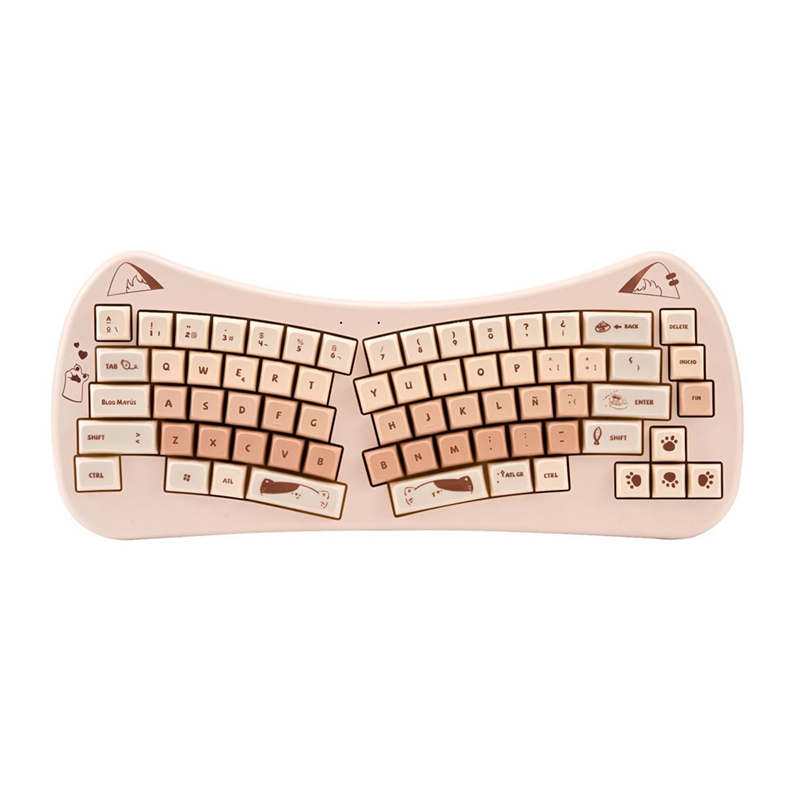 68 Key Cat Ear Mechanical Keyb - đánh giá và giá Gaming Keyboard And Mouse Wireless