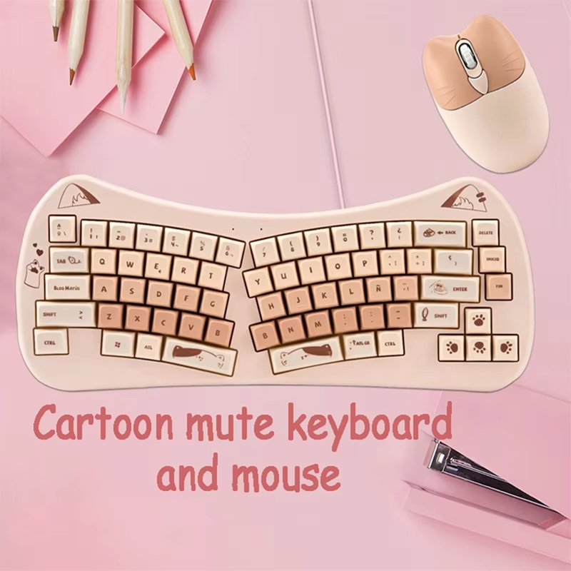 68 Key Cat Ear Mechanical Keyb - đánh giá và giá Gaming Keyboard And Mouse Wireless