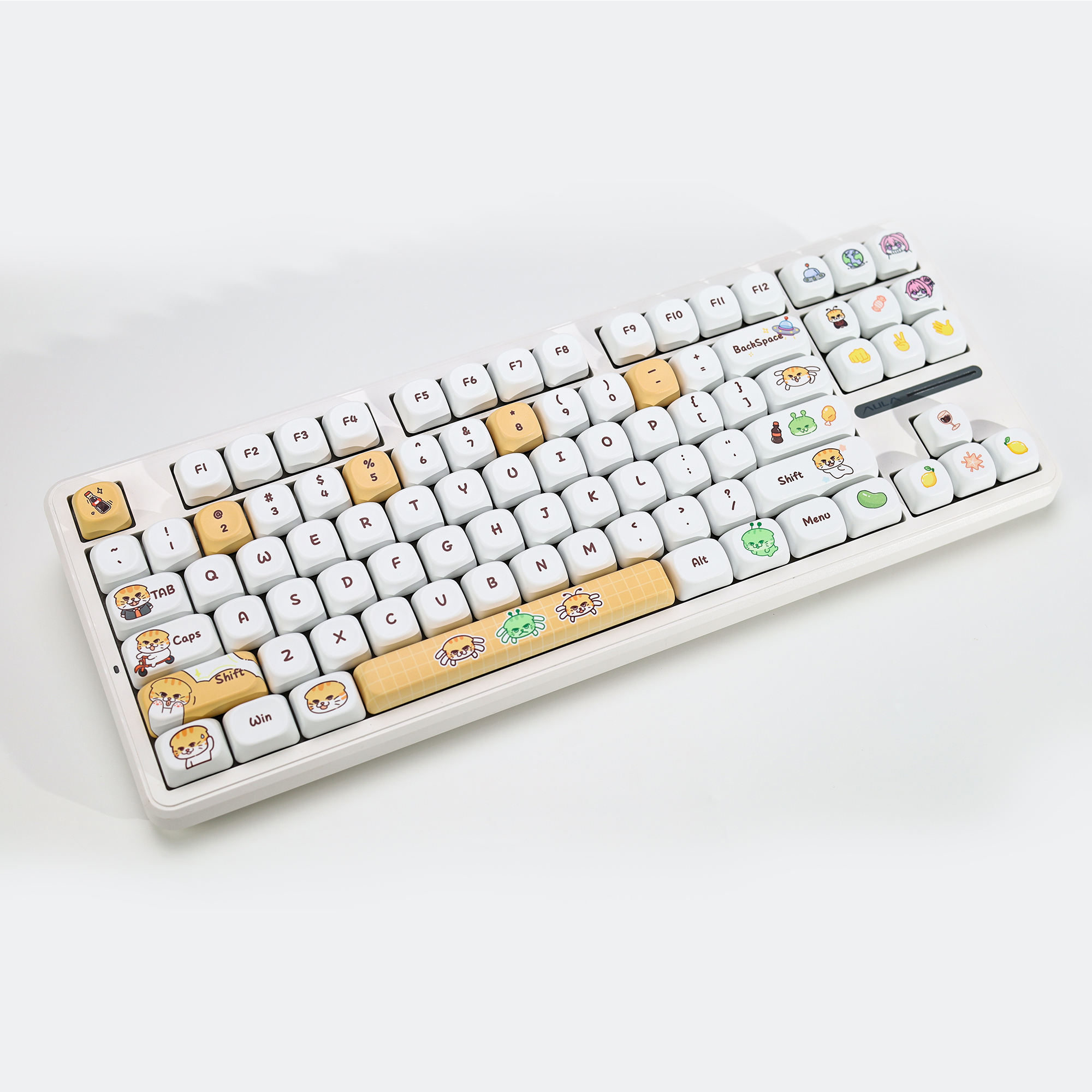 KBDiy Cute Bad Cat Theme Keyca - đánh giá và giá Gaming Keyboard No Number Pad