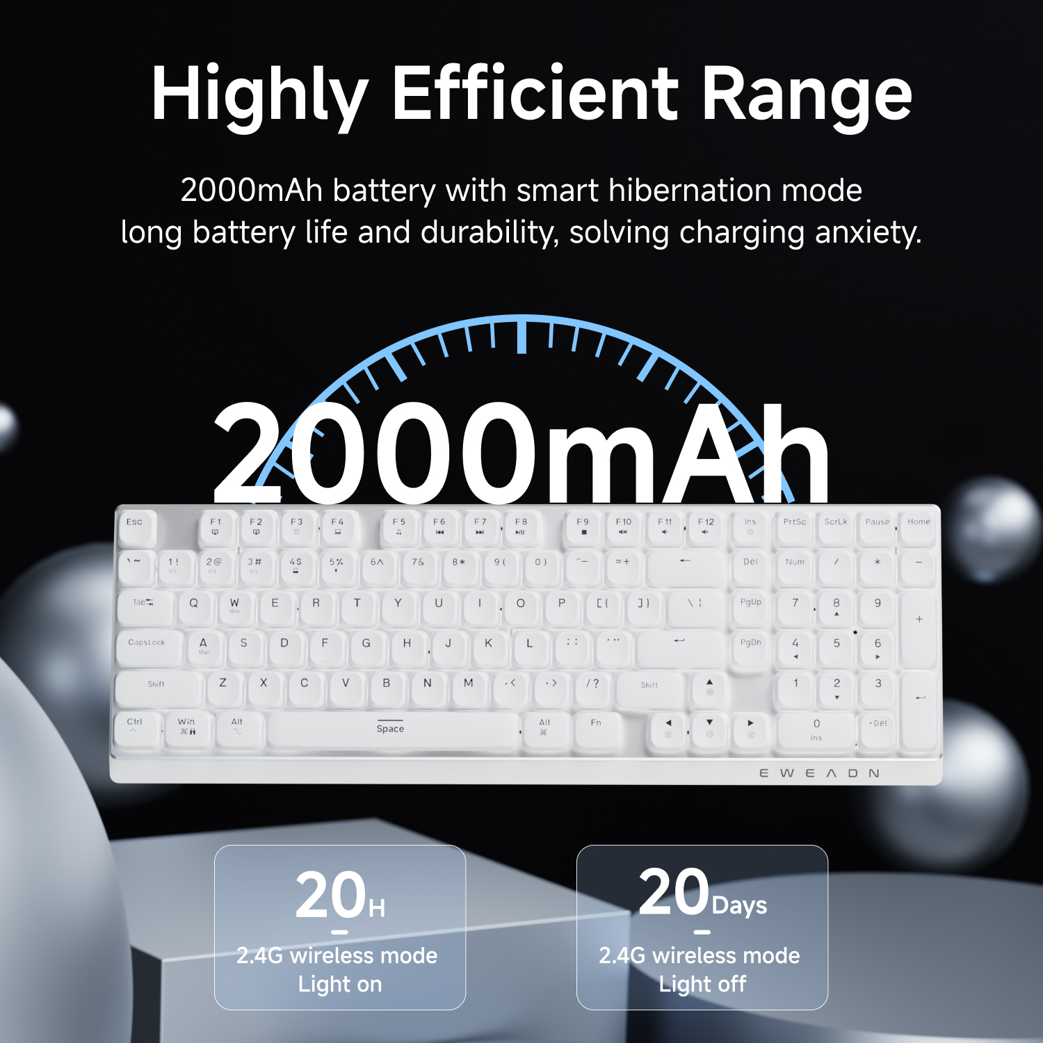 EWEADN Wireless Low-Profile Me - đánh giá và giá Gaming Keyboard Mechanical Wireless