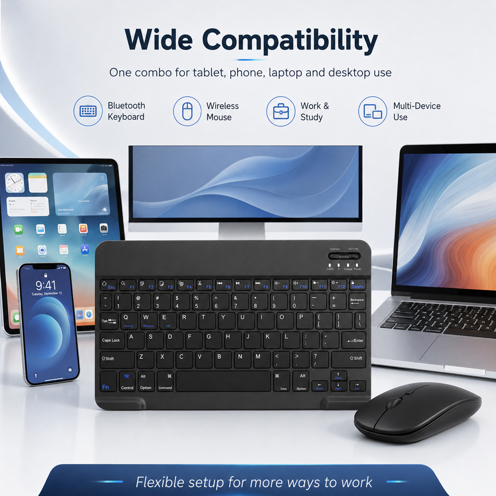 Bluetooth Wireless Keyboard Fo - đánh giá và giá Gaming Keyboard And Mouse Wireless
