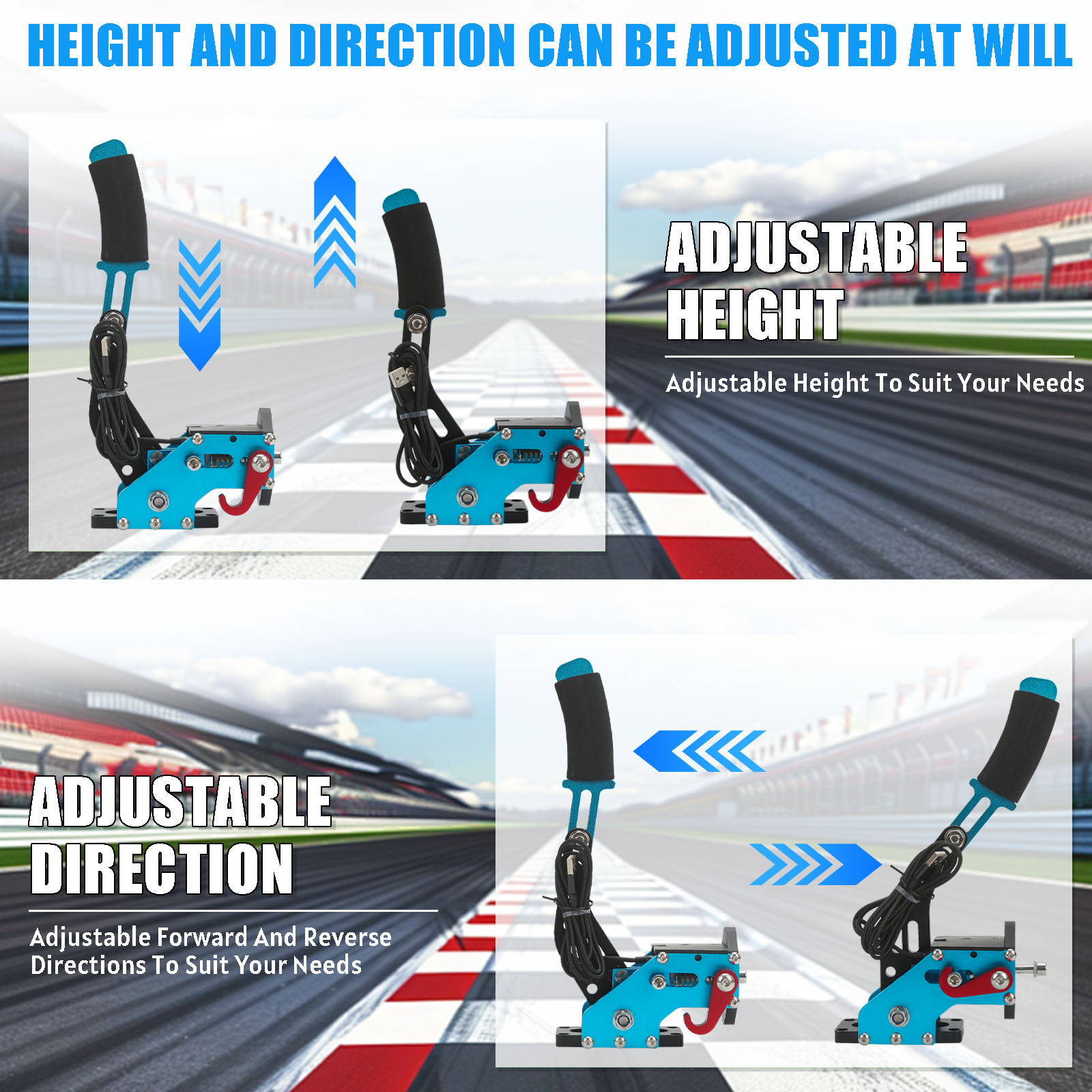 USB Handbrake Kit  with Clamp  - đánh giá và giá Gaming Keyboard Hall Effect
