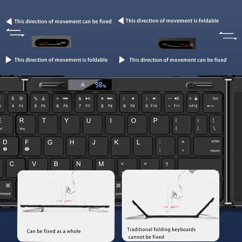 Foldable Bluetooth Keyboard Wi - đánh giá và giá Gaming Keyboard Budget
