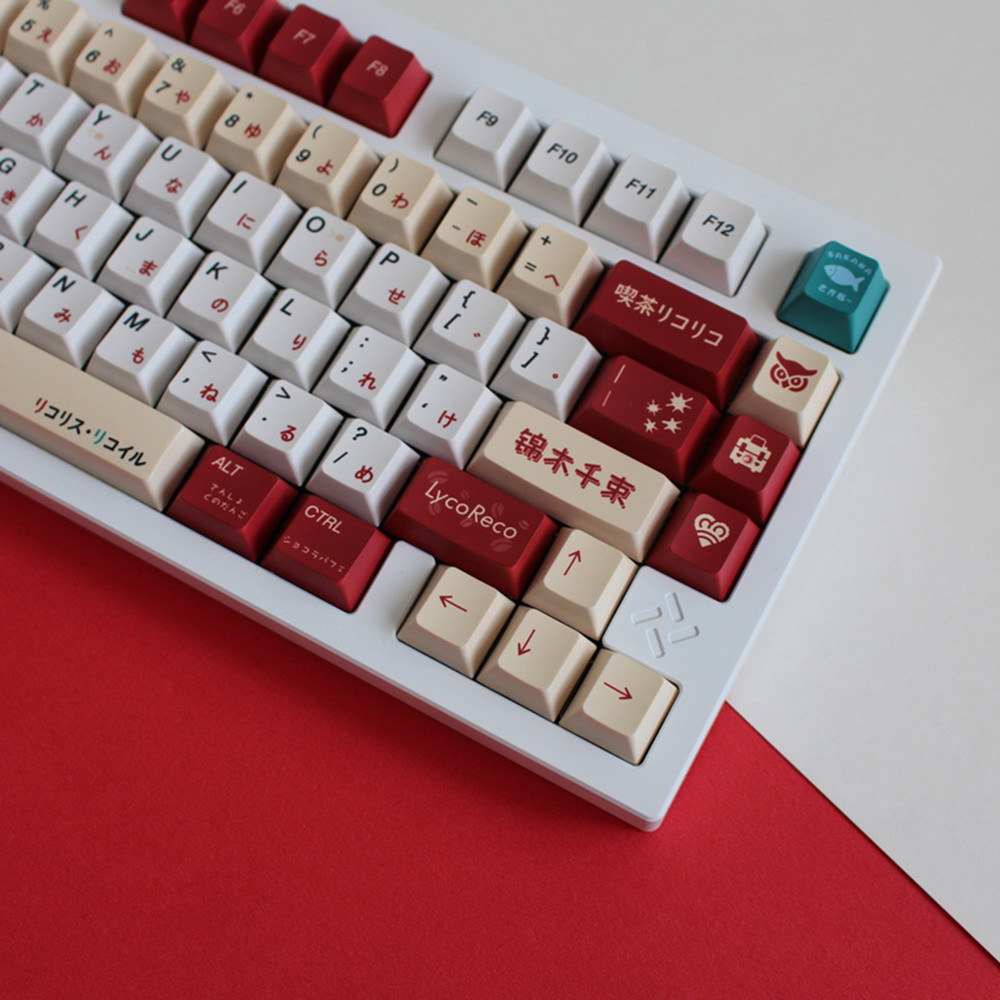 Lycoris Recoil Anime PBT Keyca - đánh giá và giá Gaming Keyboard Ergonomic